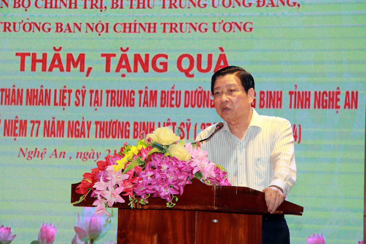 Tri ân thương binh, liệt sĩ tỉnh Nghệ An