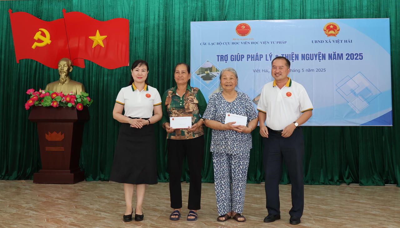 Cựu học viên Học viện Tư pháp chia sẻ trách nhiệm cộng đồng