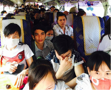 Xử phạt hàng loạt xe khách Thanh Hóa nhồi nhét hành khách