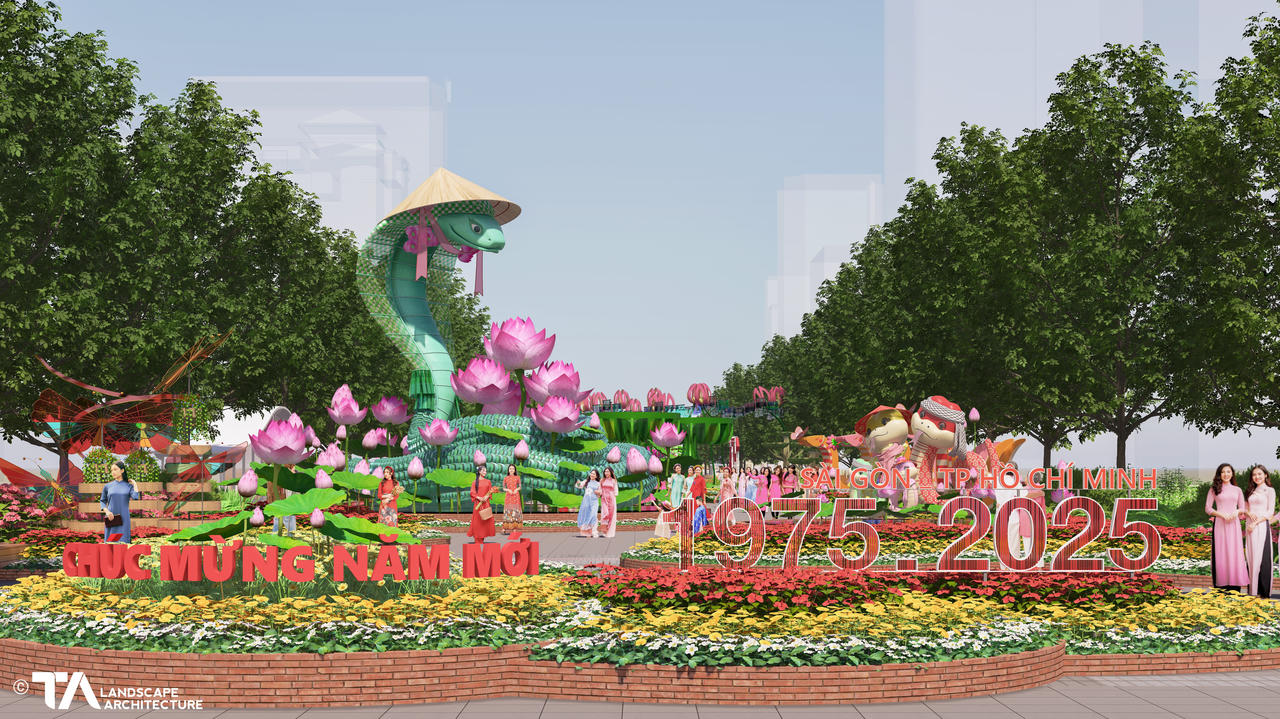 109.000 giỏ hoa và "Nàng Tỵ" sẽ góp mặt trong Đường hoa Nguyễn Huệ Tết 2025 