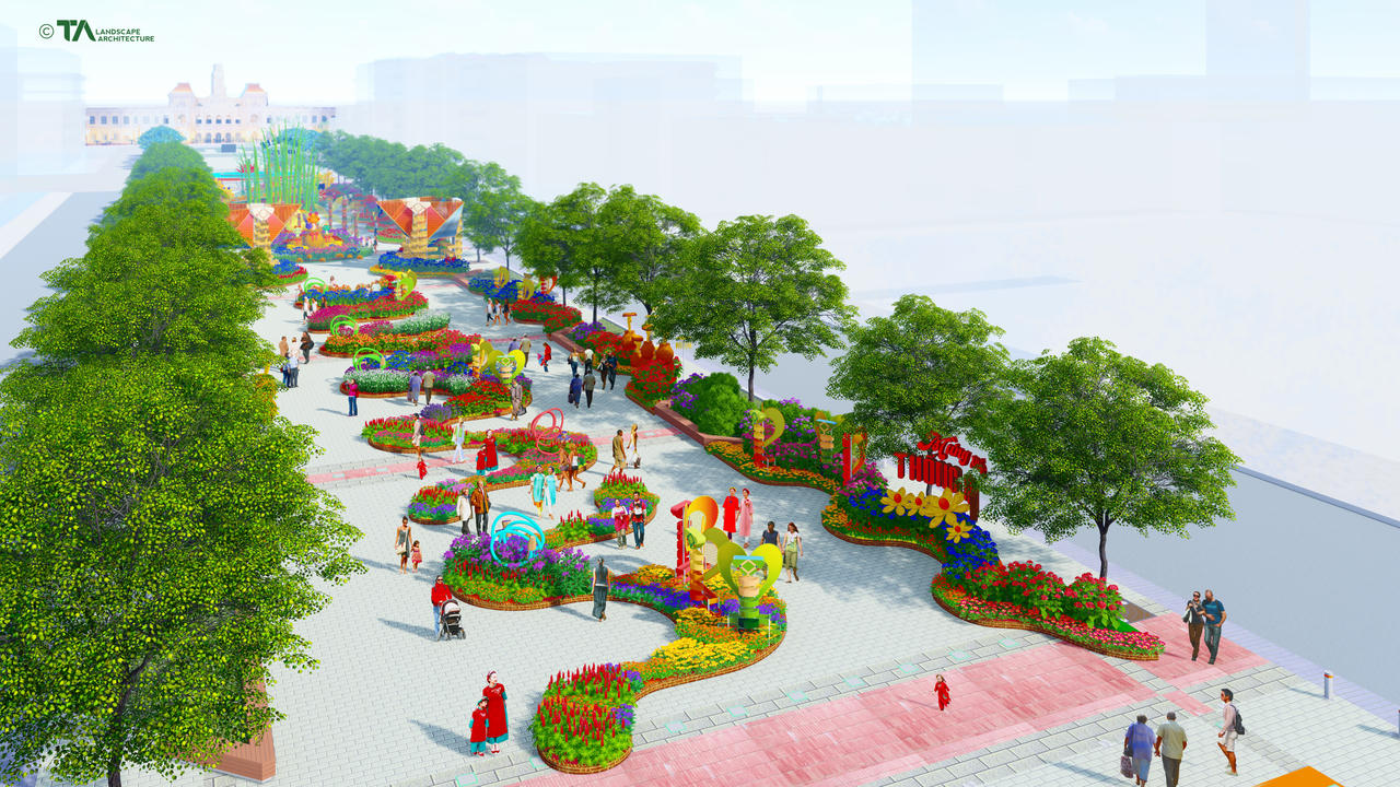 109.000 giỏ hoa và "Nàng Tỵ" sẽ góp mặt trong Đường hoa Nguyễn Huệ Tết 2025 