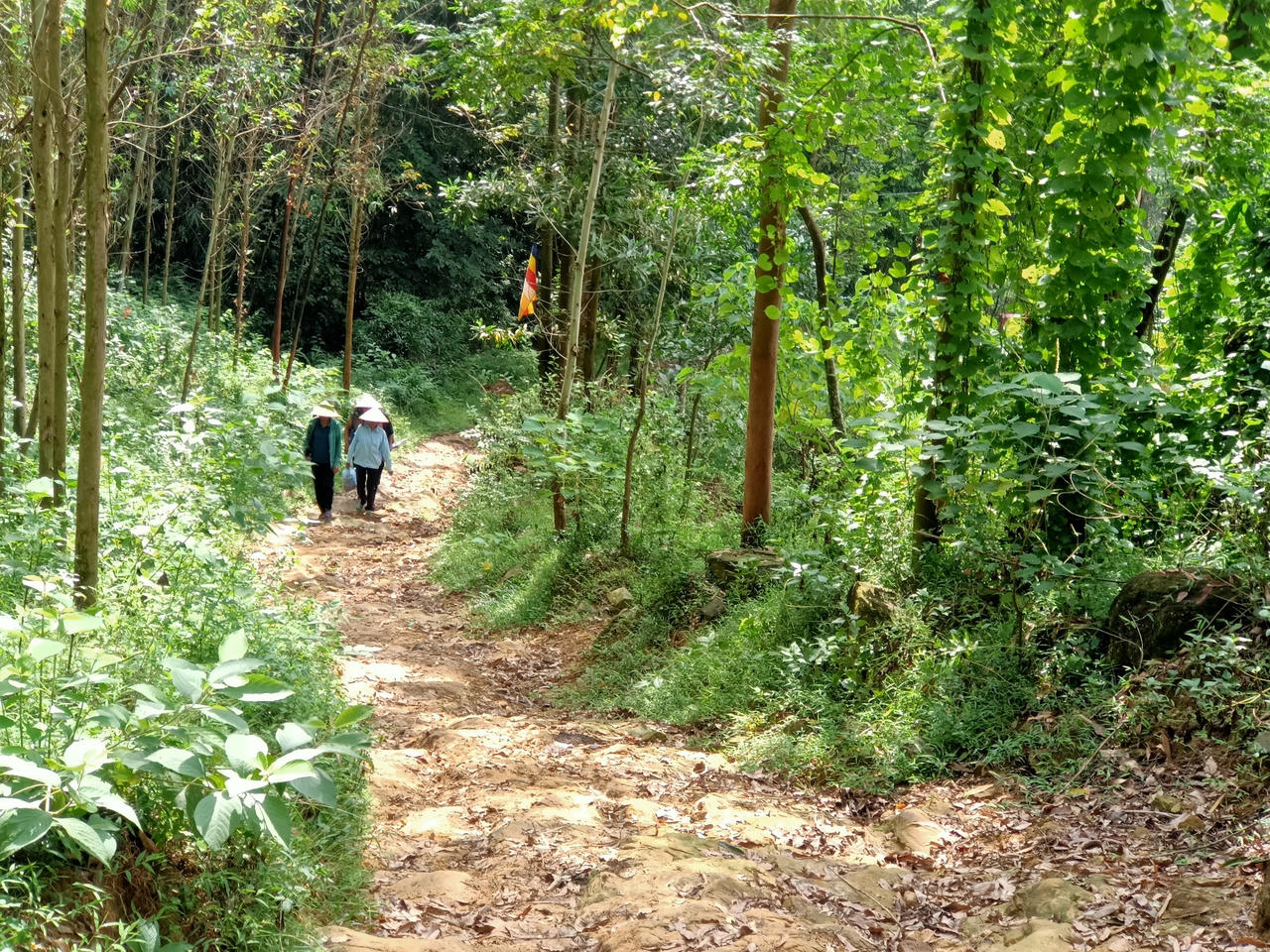 Dấu tích chùa cổ trên núi Thét 