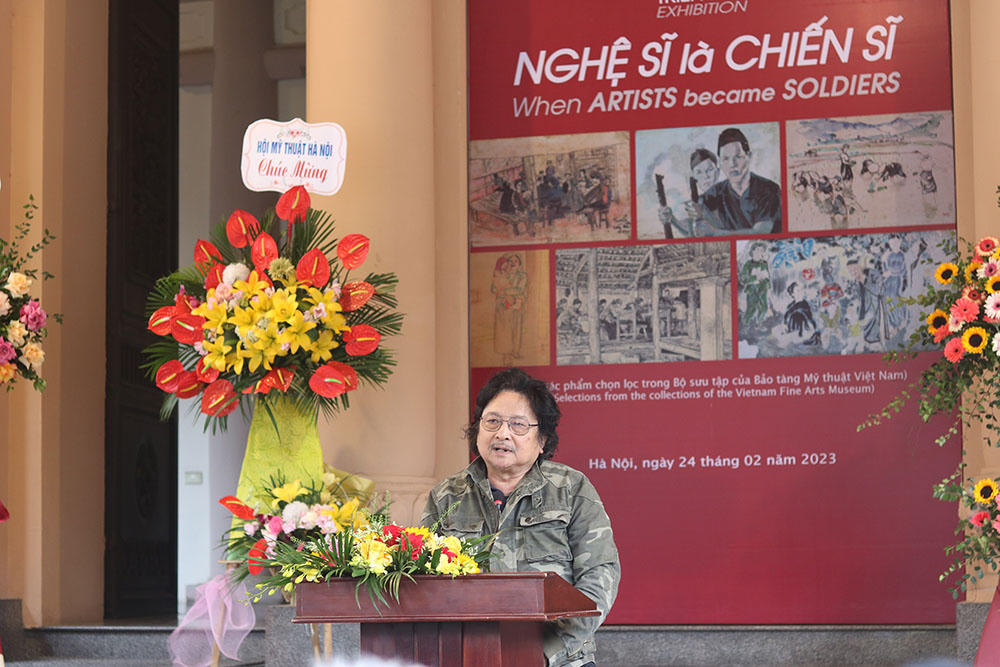 “Nghệ sĩ là chiến sĩ” – khi bút vẽ, bảng màu là “vũ khí”