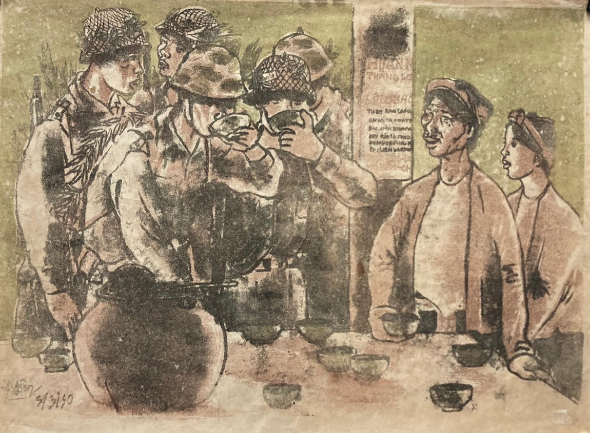 “Nghệ sĩ là chiến sĩ” – khi bút vẽ, bảng màu là “vũ khí”