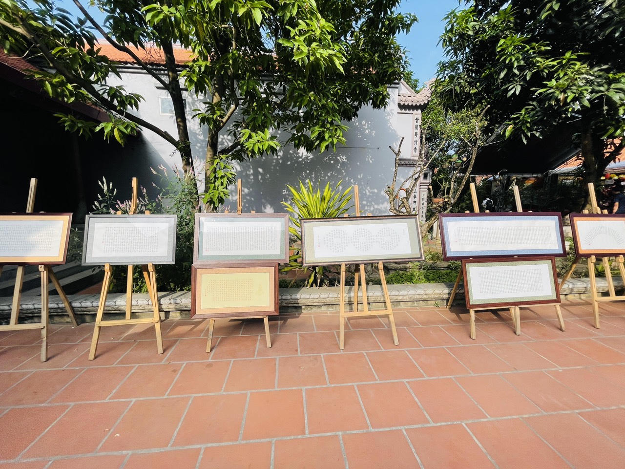 Triển lãm Hàn Mặc lần thứ XI: Vẻ đẹp thư pháp hội ngộ nơi cửa thiền