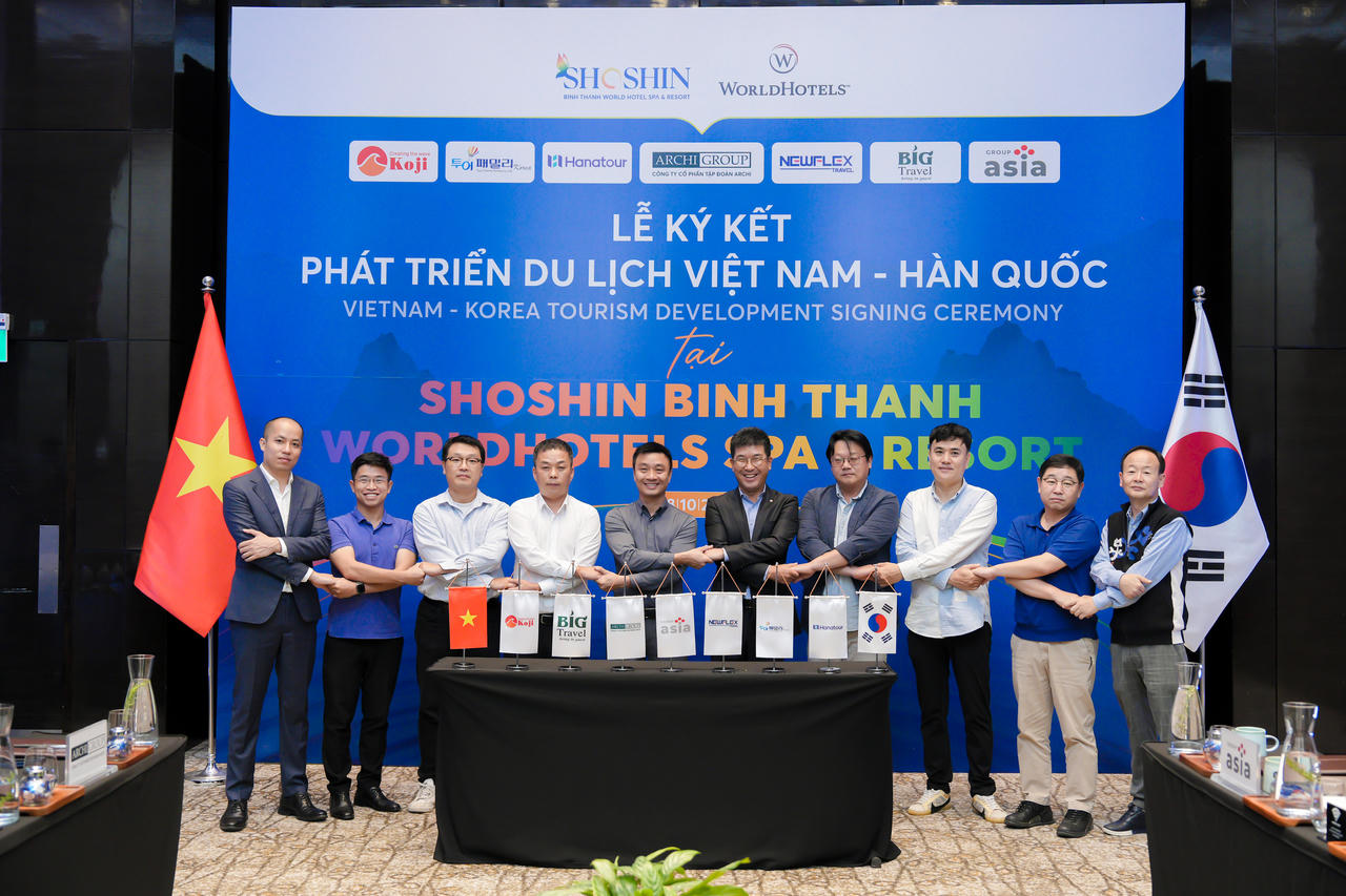 Lễ ký kết hợp tác phát triển du lịch Việt Nam - Hàn Quốc tại Dự án Shoshin Binh Thanh WorldHotels Spa & Resort