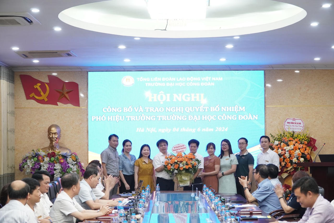 PGS.TS Nguyễn Hiệp Thương được bổ nhiệm làm Phó Hiệu trưởng Trường Đại học Công đoàn