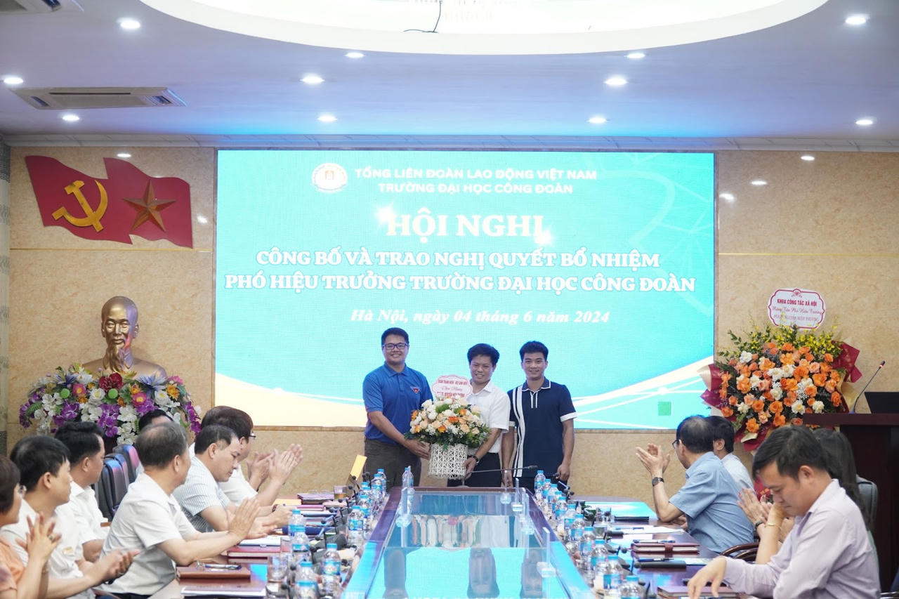 PGS.TS Nguyễn Hiệp Thương được bổ nhiệm làm Phó Hiệu trưởng Trường Đại học Công đoàn