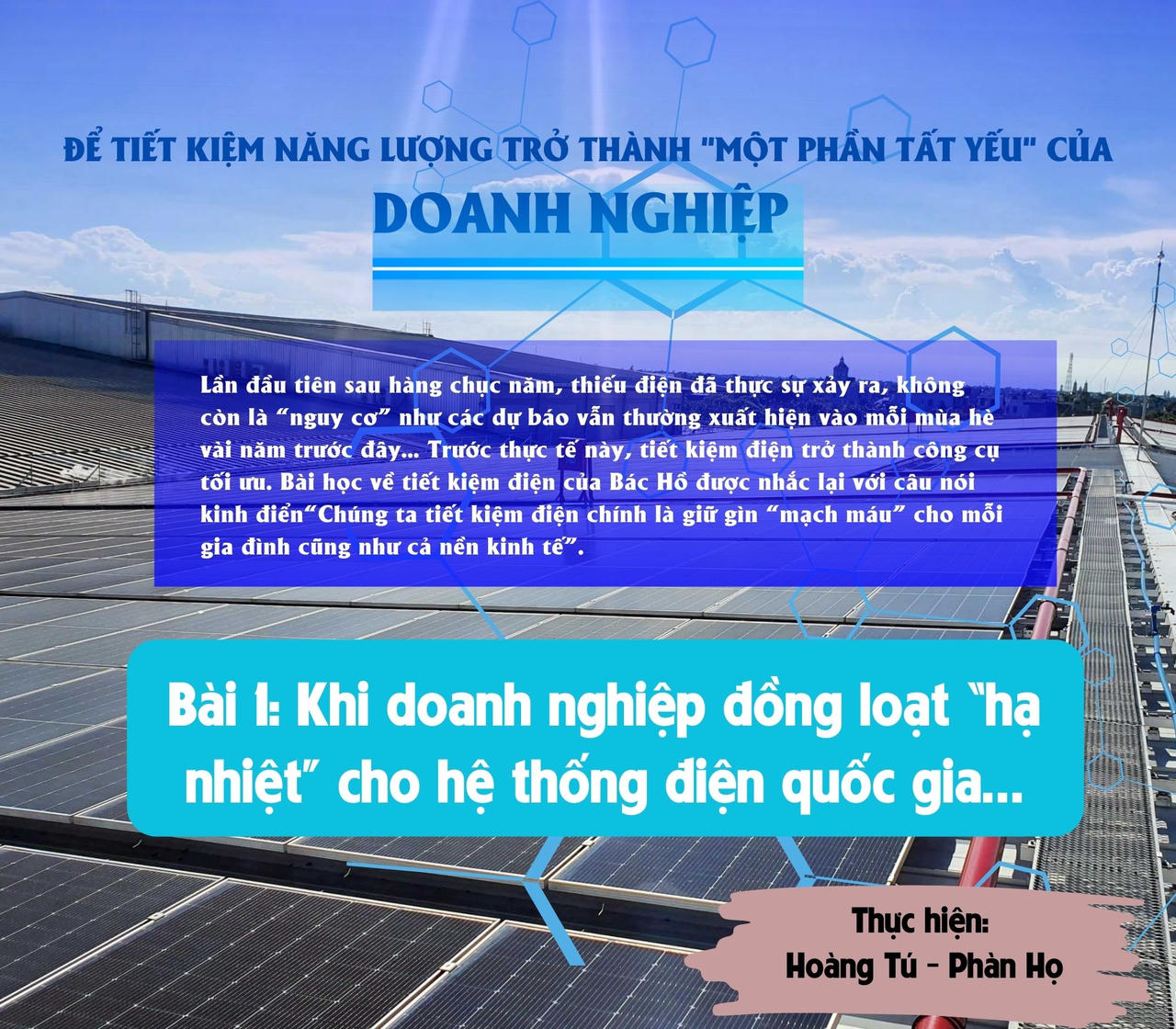 Để tiết kiệm năng lượng trở thành một phần tất yếu của doanh nghiệp