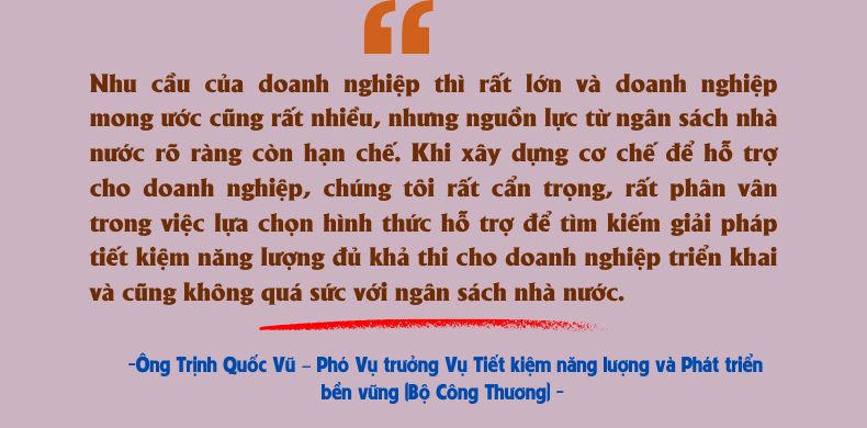 Để tiết kiệm năng lượng trở thành một phần tất yếu của doanh nghiệp