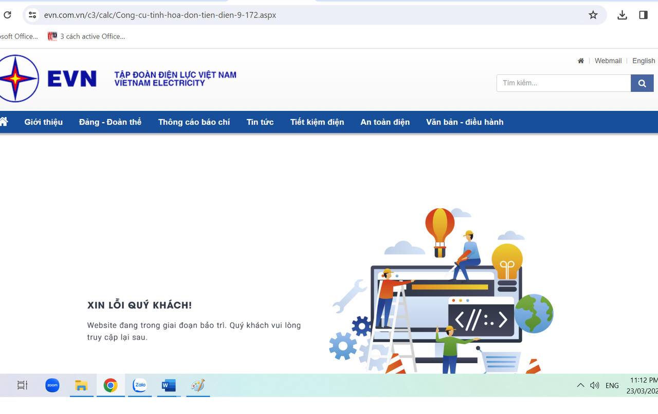 Vì sao công cụ tính tiền điện của cả ngành Điện đồng loạt 'bảo trì'?