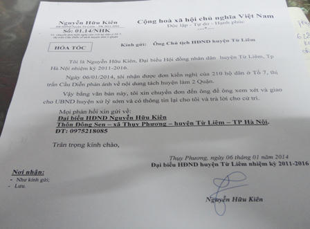 Quận Từ Liêm mới quyết “cô lập” người dân tổ 7, Cầu Diễn? 