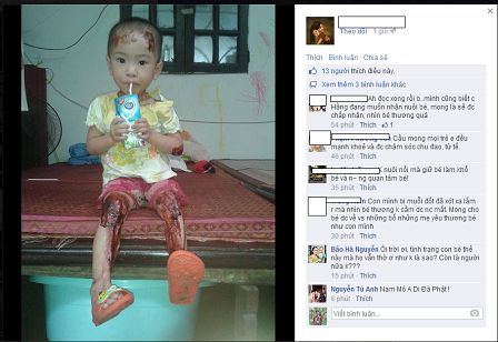 Cộng đồng mạng dậy sóng kêu gọi “cứu bé Tâm Anh ở Bồ Đề“