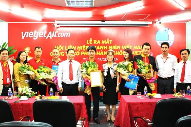 Lễ ra mắt Hội liên hiệp thanh niên Việt Nam Công ty hàng không Vietjet