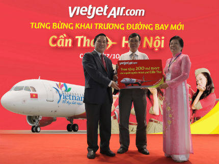 Vietjet khai trương đường bay Hà Nội – Cần Thơ