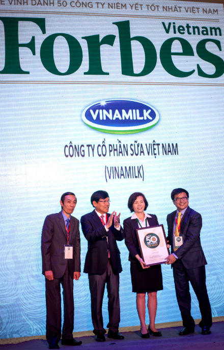 Vinamilk được Forbes vinh danh