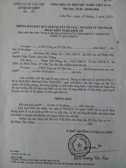 Lừa lấy 80 triệu để lo vào ngành Công an, chứng cứ rành rành vẫn không bị khởi tố?