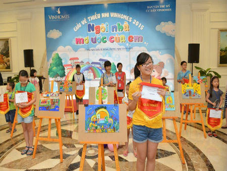 Gần 200 cư dân nhí Vinhomes phác họa ý tưởng về “ngôi nhà mơ ước”