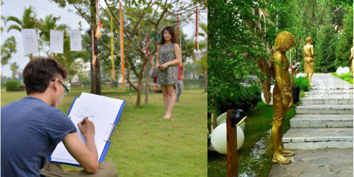 Thưởng ngoạn “Khu vườn mùa Thu” tại Vinhomes Riverside