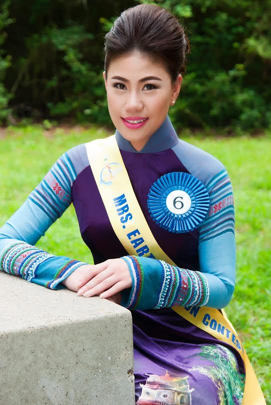 Quý bà Thanh Mai lên ngôi Hoa hậu Phu nhân Trái đất người Việt Houston 