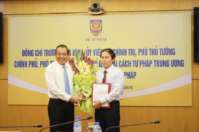 Phó Thủ tướng Trương Hòa Bình biểu dương thành tích của Bộ Tư pháp