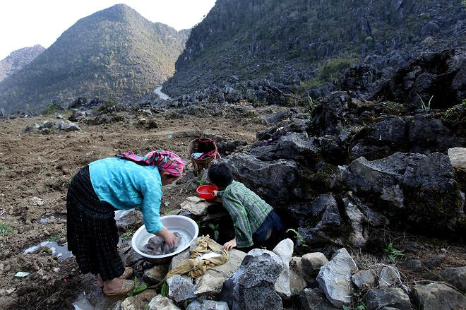  “Mót” nước trên cao nguyên đá