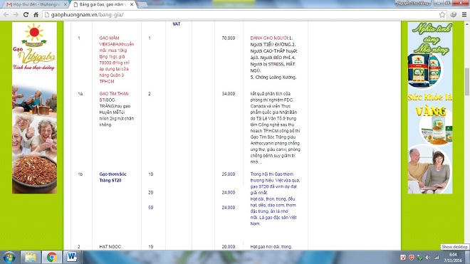 Người tiêu dùng mắc bẫy vì thông tin gạo thảo dược chữa được bách bệnh