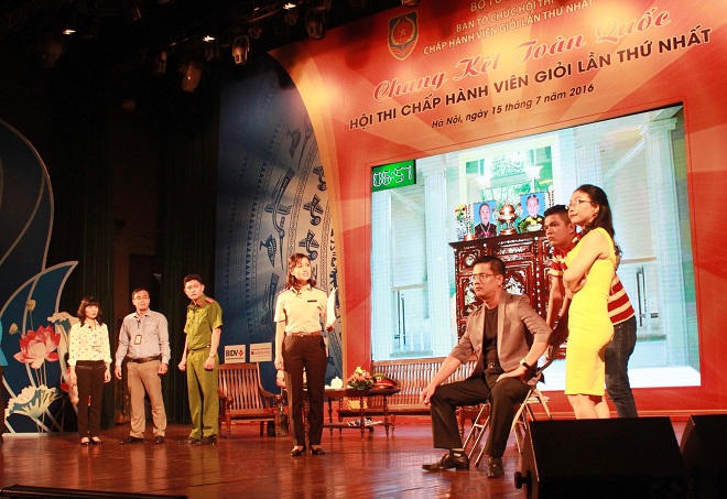 Sôi nổi tranh tài chung kết Hội thi chấp hành viên giỏi lần thứ nhất