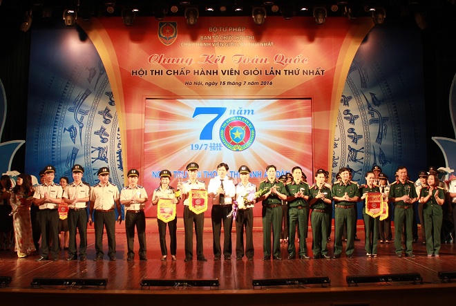 Sôi nổi tranh tài chung kết Hội thi chấp hành viên giỏi lần thứ nhất