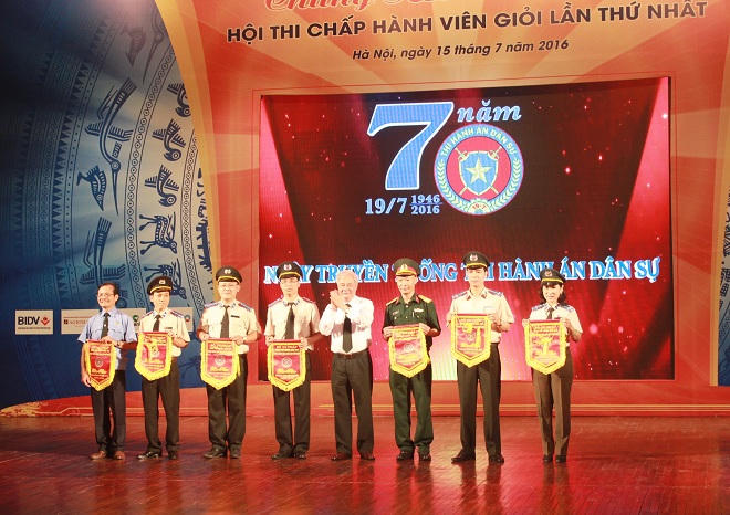 Sôi nổi tranh tài chung kết Hội thi chấp hành viên giỏi lần thứ nhất