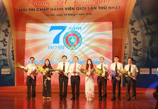 Sôi nổi tranh tài chung kết Hội thi chấp hành viên giỏi lần thứ nhất