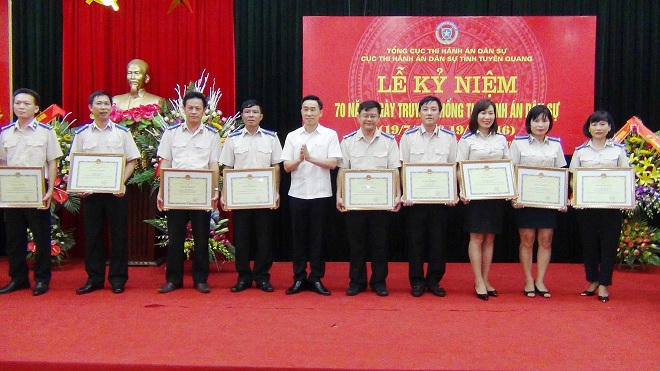 Tuyên Quang kỷ niệm 70 năm ngày truyền thống Thi hành án dân sự 