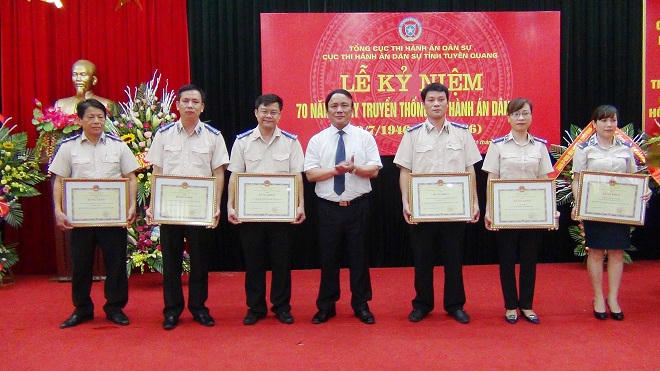 Tuyên Quang kỷ niệm 70 năm ngày truyền thống Thi hành án dân sự 