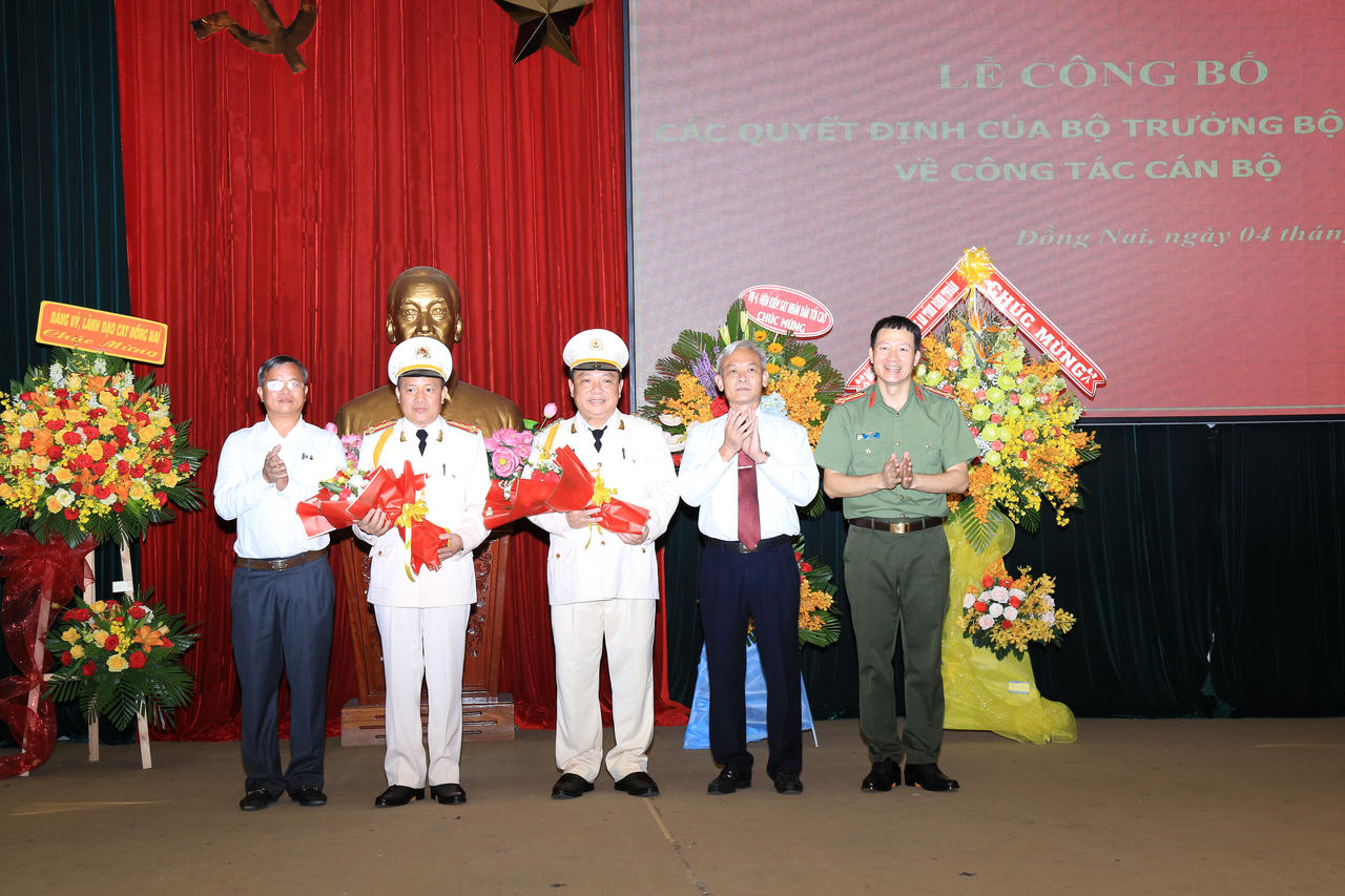 Đồng Nai có hai Tân Phó Giám đốc Công an tỉnh