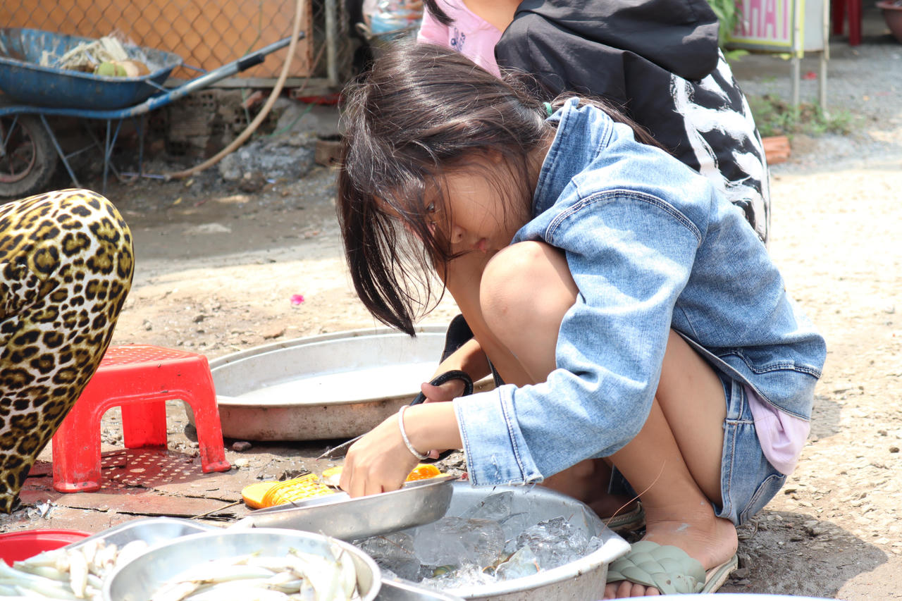 Goá phụ một mình nuôi 3 con thơ