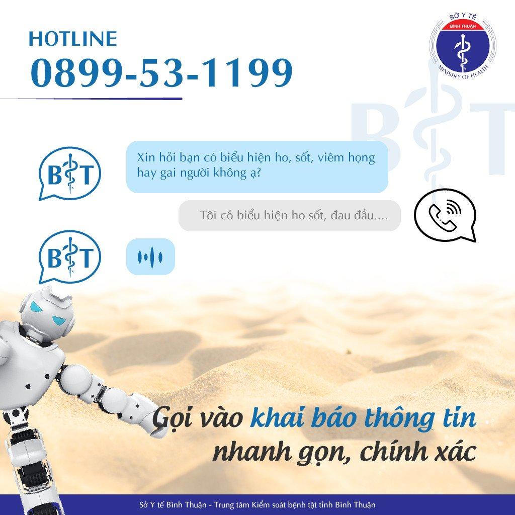 Bình Thuận triển khai Robotcall trong phòng, chống dịch COVID-19