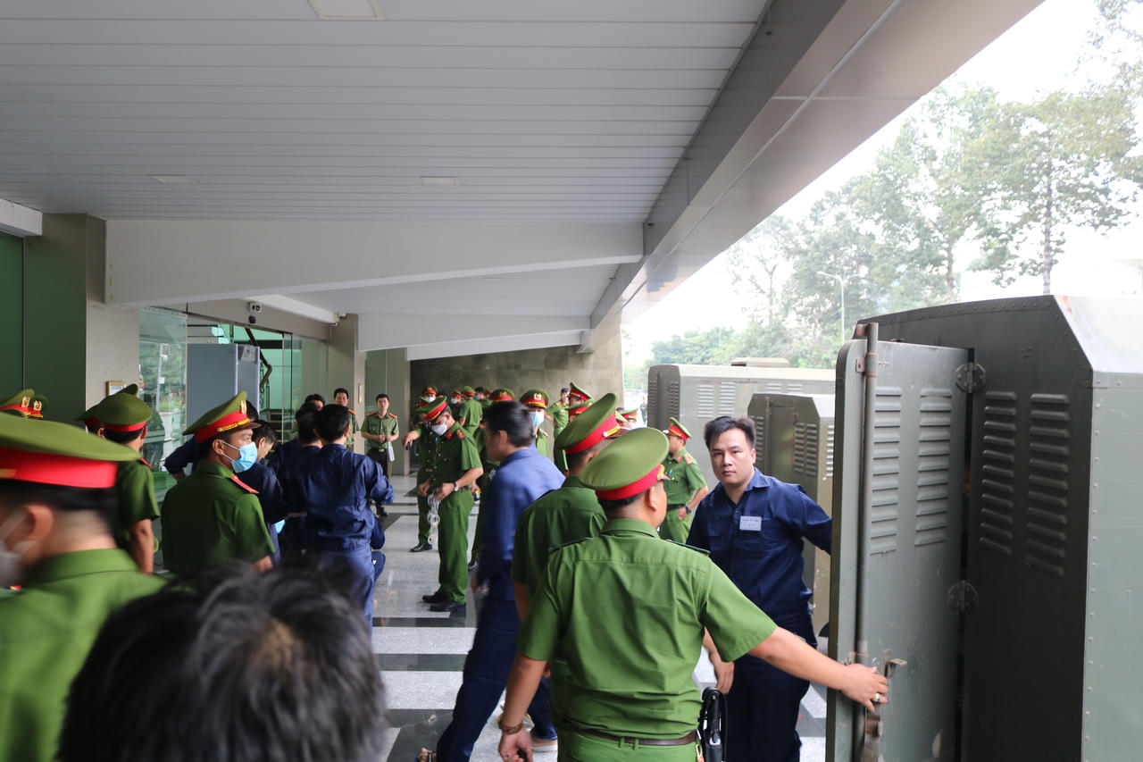 Thắt chặt an ninh tại phiên tòa xét xử sơ thẩm giai đoạn 1 chuyên án xăng 920G