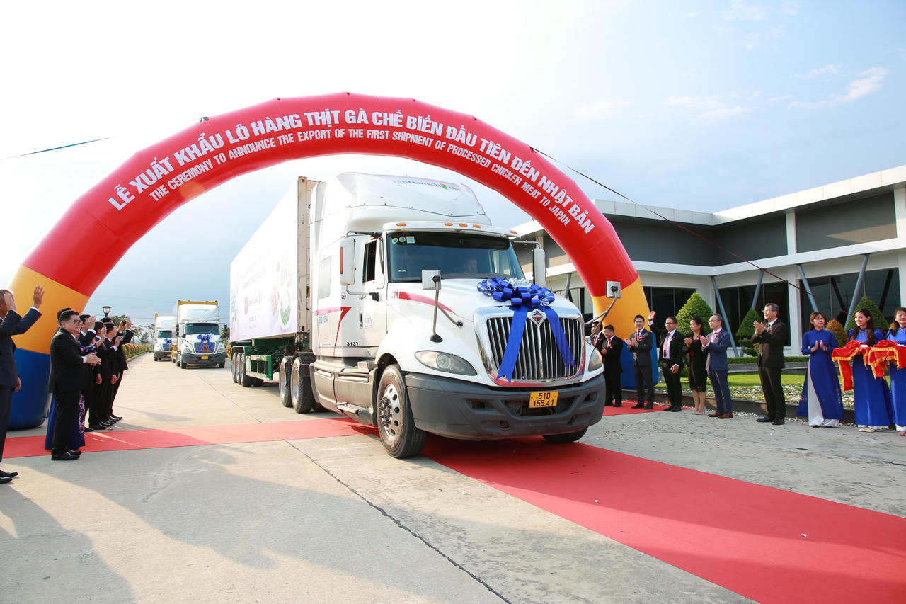 Công ty CPV Food tại Bình Phước xuất khẩu lô hàng thịt gà chế biến đầu tiên sang Nhật Bản