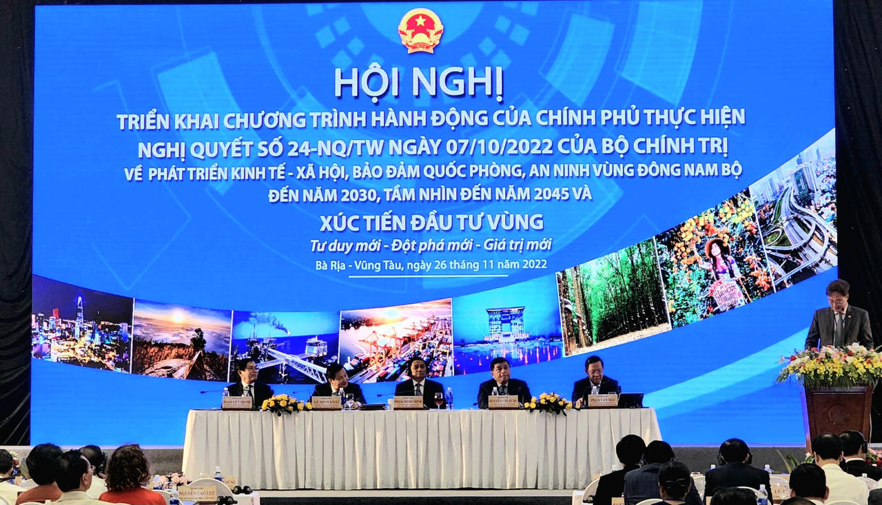 Hội nghị triển khai Nghị quyết số 24-NQ/TW của Bộ Chính trị vùng Đông Nam Bộ: "Tư duy mới - Đột phá mới - Giá trị mới"