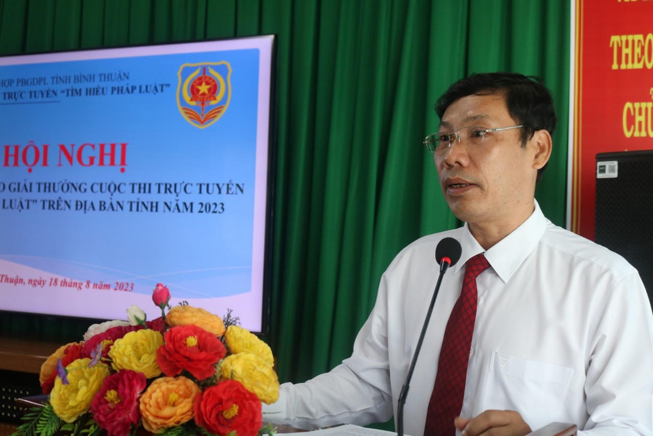 Bình Thuận: Tổng kết và trao giải Cuộc thi trực tuyến “Tìm hiểu pháp luật” năm 2023
