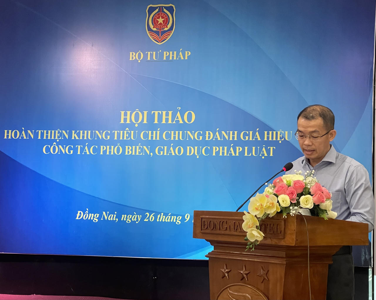 Hội thảo hoàn thiện khung tiêu chí chung đánh giá hiệu quả công tác phổ biến giáo dục pháp luật