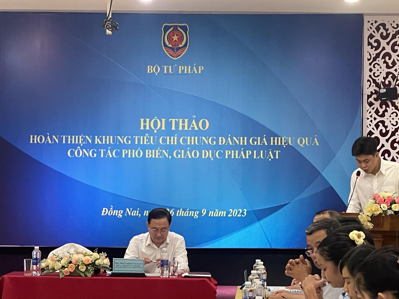 Hội thảo hoàn thiện khung tiêu chí chung đánh giá hiệu quả công tác phổ biến giáo dục pháp luật