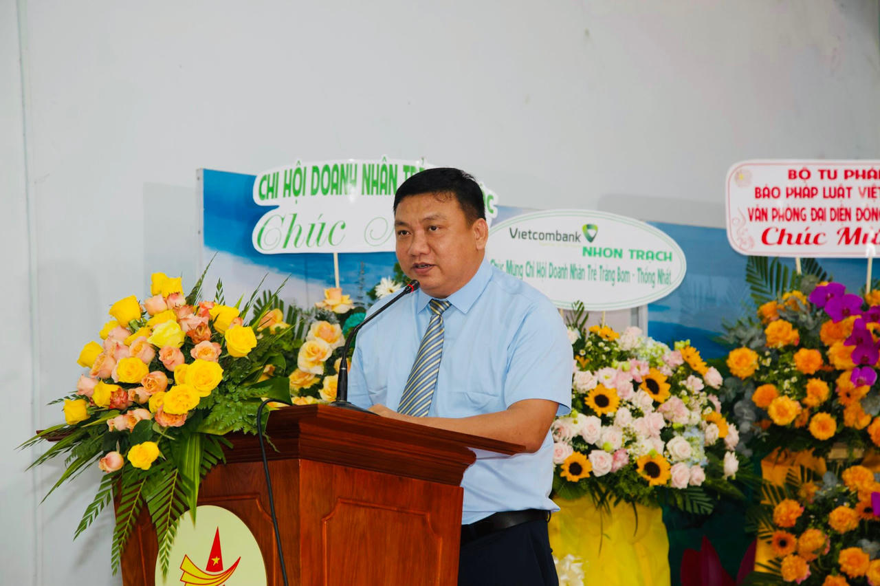 Hội Doanh nhân trẻ tỉnh Đồng Nai ra mắt Chi hội Trảng Bom - Thống Nhất