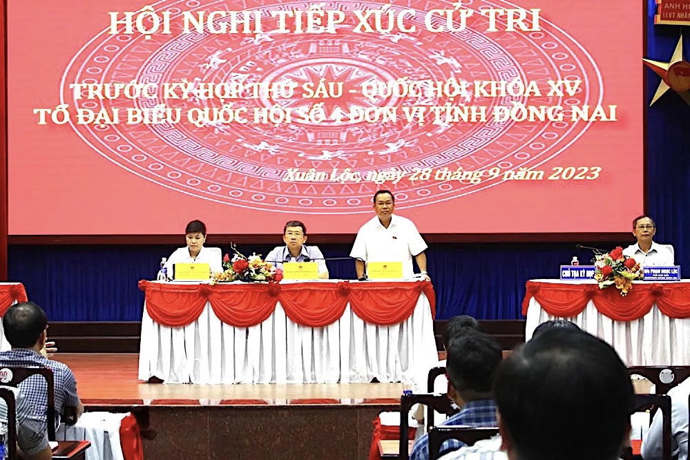 Chủ nhiệm Ủy ban Đối ngoại của Quốc hội tiếp xúc cử tri huyện Xuân Lộc