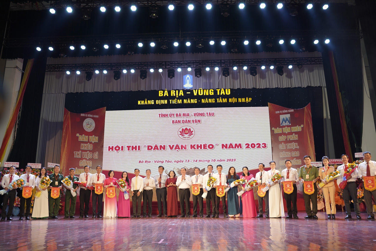 Gần 200 thí sinh tham gia Hội thi 'Dân vận khéo' tỉnh Bà Rịa - Vũng Tàu