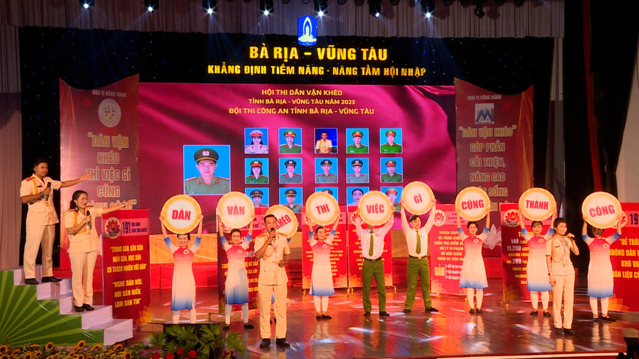 Gần 200 thí sinh tham gia Hội thi 'Dân vận khéo' tỉnh Bà Rịa - Vũng Tàu