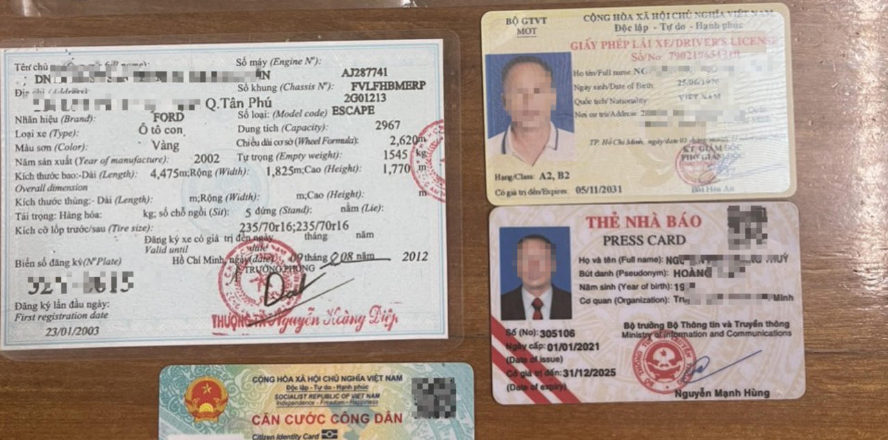 Khởi tố người đàn ông dùng thẻ nhà báo giả đề nghị CSGT bỏ qua lỗi vi phạm