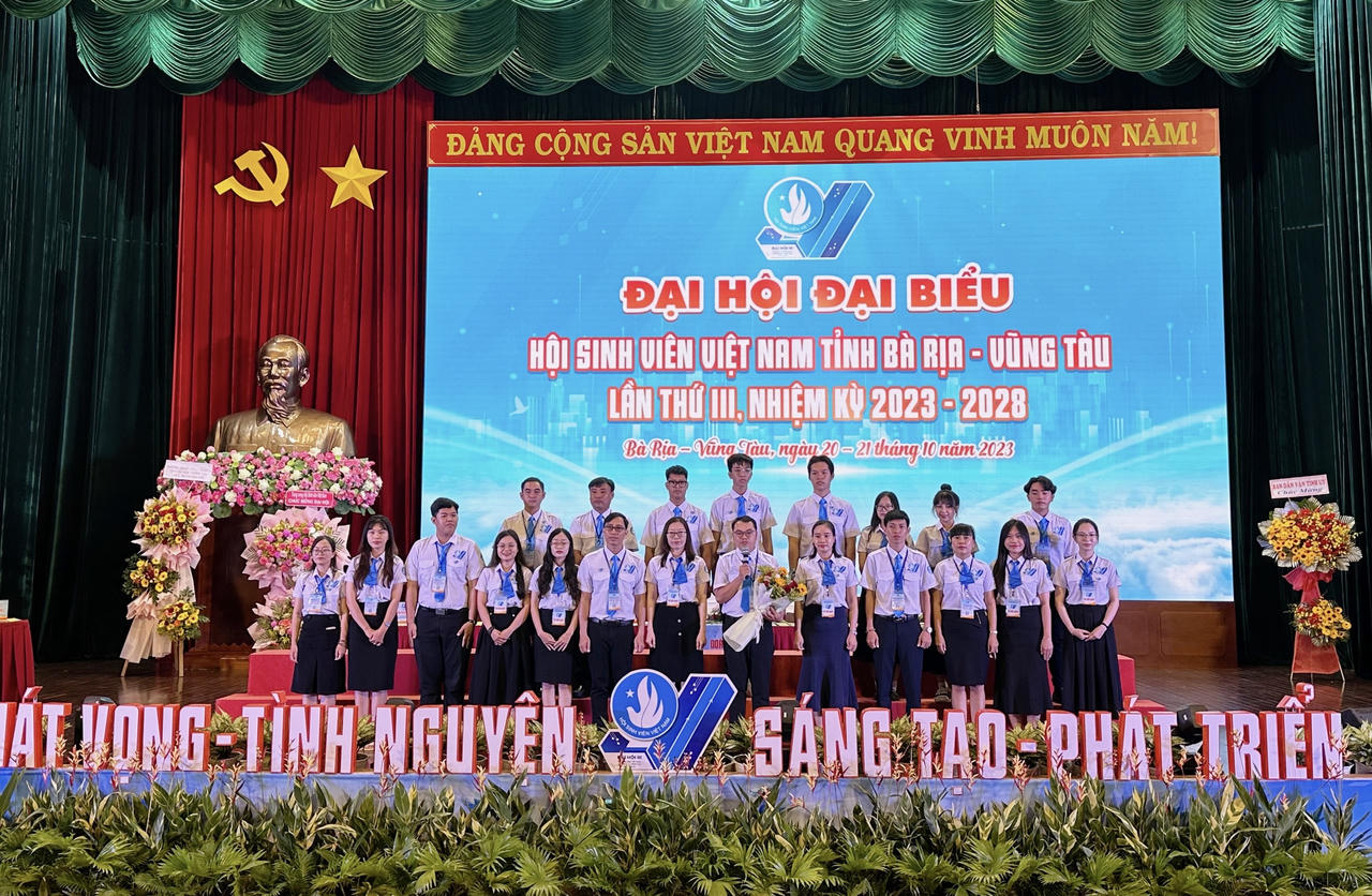 Đại hội Hội Sinh viên tỉnh Bà Rịa-Vũng Tàu: Khát vọng – Tình nguyện – Sáng tạo – Phát triển