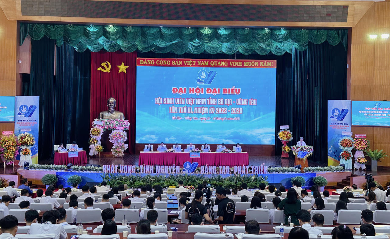 Đại hội Hội Sinh viên tỉnh Bà Rịa-Vũng Tàu: Khát vọng – Tình nguyện – Sáng tạo – Phát triển