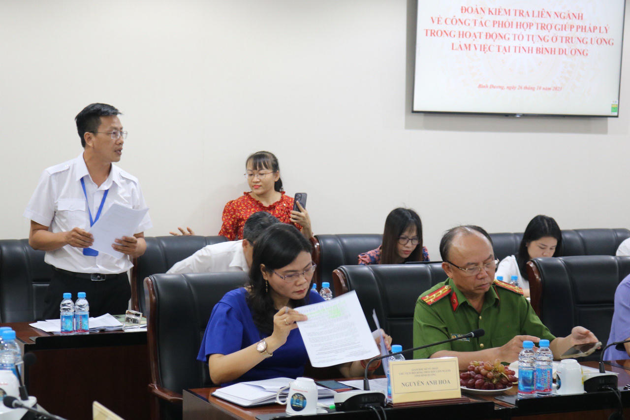 Bình Dương: Công tác phối hợp TGPL trong hoạt động tố tụng ngày càng hiệu quả